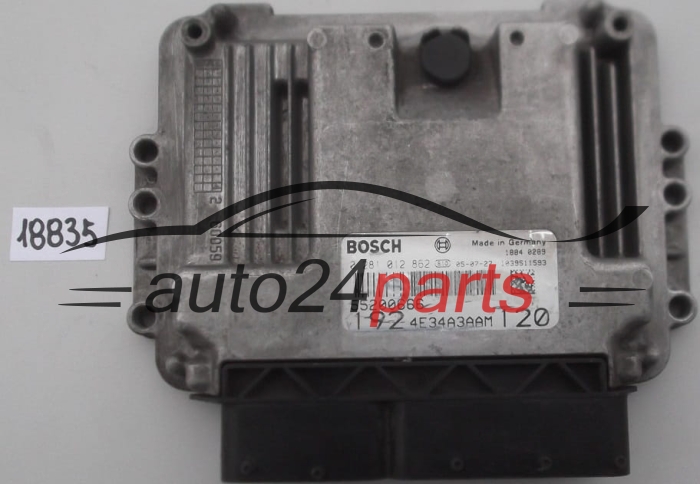 KOMPUTER STEROWNIK SILNIKA FIAT ALFA ROMEO 1.9 JTD BOSCH 0 281 012 862, 0281012862, 55200666