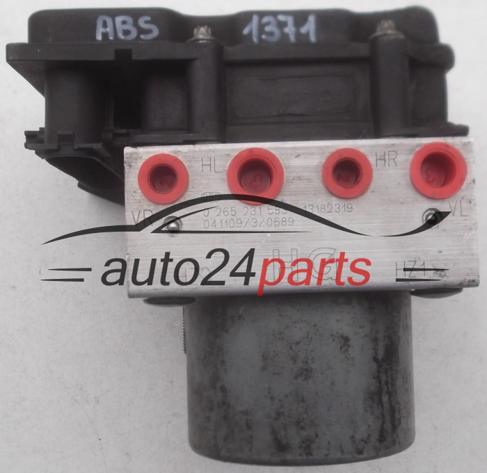 BOMBA HIDRAULICA Y CENTRALITA ABS OPEL CORSA C COMBO MERIVA BOSCH 0 265 231 583, 0265231583, 13182319 HG, 13182319HG, 0 265 800 443, 0265800443
