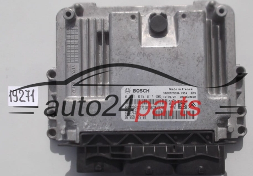 KOMPUTER STEROWNIK SILNIKA CITROEN BERLINGO, PEUGEOT 1.6, BOSCH 0 281 019 817, BOSCH 0281019817, 98 059 473 80, 9805947380, EDC17C10