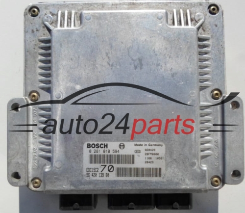 MOTORSTEUERGERÄT ECU STEUERGERÄT  PEUGEOT 206 2.0 HDI BOSCH 0 281 010 594,  96 420 139 80