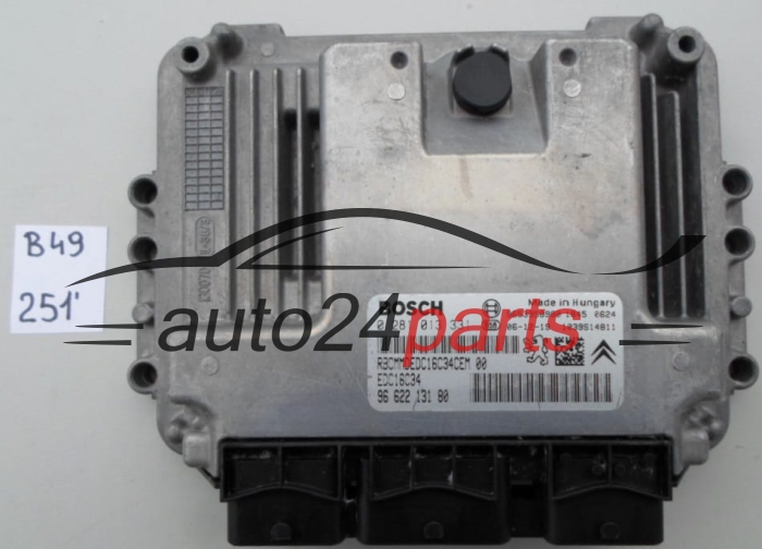 KOMPUTER STEROWNIK SILNIKA PEUGEOT 307 1.6 HDI BOSCH 0 281 013 331, 0281013331, 96 622 131 80, 9662213180, 9653958980, EDC16C34