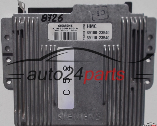 CALCULATEUR MOTEUR HYUNDAI COUPE 2.0 SIEMENS K103955165 A, K103955165A, 103955165, 39100-23540, 3910023540, 39110-23540, 3911023540 