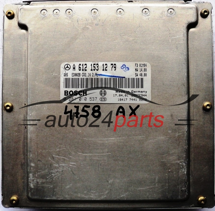 KOMPUTER STEROWNIK SILNIKA MERCEDES W210 E-KLASS E270 CDI A6121531279