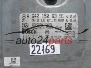 KOMPUTER STEROWNIK SILNIKA MERCEDES W164 3.0 CDI BOSCH 0 281 013 381, 0281013381, A 642 150 63 91, A6421506391, CR4.12 