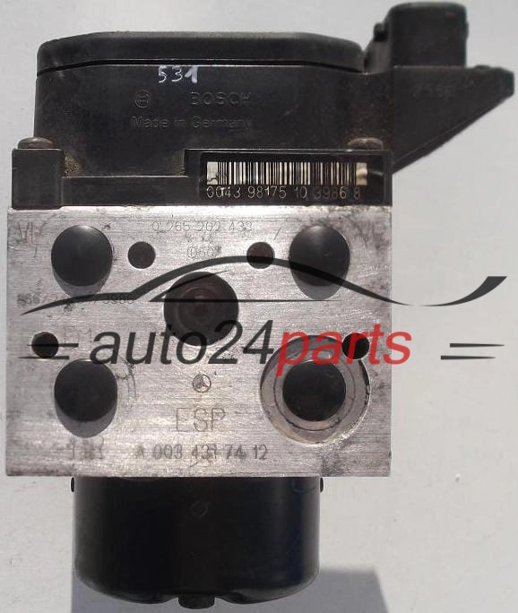 BOSCH 0 130 108 068, 0130108068, BOSCH 0 265 202 433, 0265202433, A 003 431 74 12, A0034317412