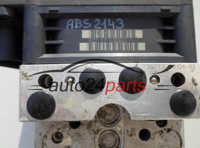 ABS POMPA I STEROWNIK BMW BOSCH 0 265 250 200,  3451 6780126-02