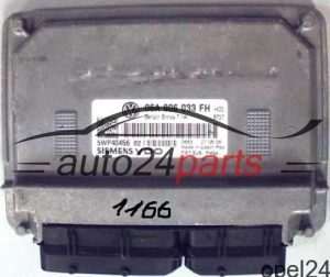 MOTORSTEUERGERÄT ECU STEUERGERÄT SEAT ALTEA TOLEDO 1.6 06A 906 033 FH, 06A906033FH, SIEMENS VDO 5WP40456 02, 5WP4045602, SIMOS 7.1A 