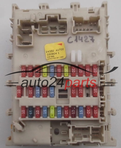 BOITE ELECTRIQUE A RELAIS ET FUSIBLE NISSAN PRIMERA 24350 AV700