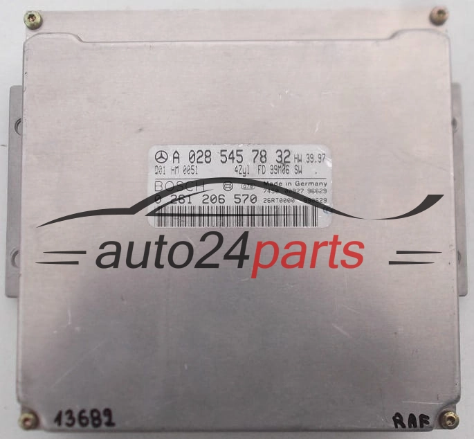 CALCULATEUR MOTEUR MERCEDES W170 SLK 230 A0285457832, 0285457832, A 028 545 78 32 BOSCH 0261206570, 0 261 206 570
