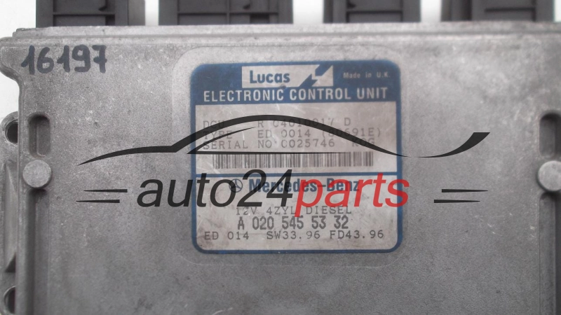 KOMPUTER STEROWNIK SILNIKA MERCEDES W210 2.2 D LUCAS R 04010017 D,
