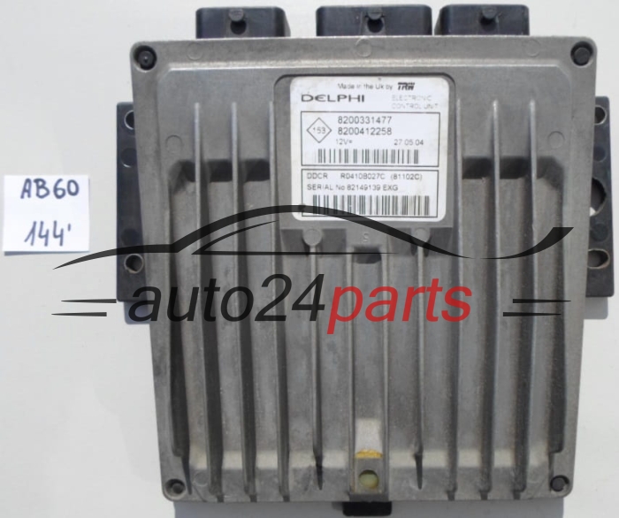 KOMPUTER STEROWNIK SILNIKA RENAULT CLIO 1.5 DCI R0410B027C, 8200331477, 8200412258