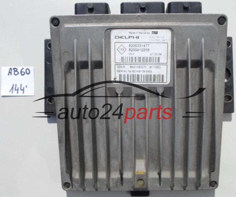 KOMPUTER STEROWNIK SILNIKA RENAULT CLIO 1.5 DCI R0410B027C, 8200331477, 8200412258