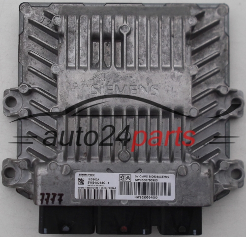 CALCULATEUR MOTEUR PEUGEOT 407, CITROEN C4 2.0 HDI, SIEMENS VDO 5WS40265C-T