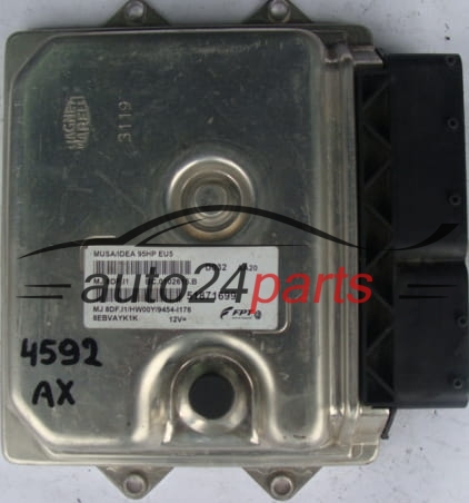 KOMPUTER STEROWNIK SILNIKA FIAT IDEA LANCIA MUSO 51871699, MJD8DFI1, MJD 8DF.I1/HW00Y/9454-I176, BC.0102615.B - 4592
