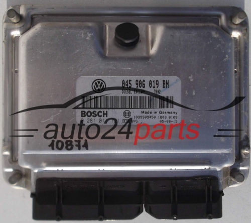 KOMPUTER STEROWNIK SILNIKA VW VOLKSWAGEN FOX, POLO 1.4TDI, BOSCH 0 281 011 721, 0281011721, 045 906 019 BN, 045906019BN 