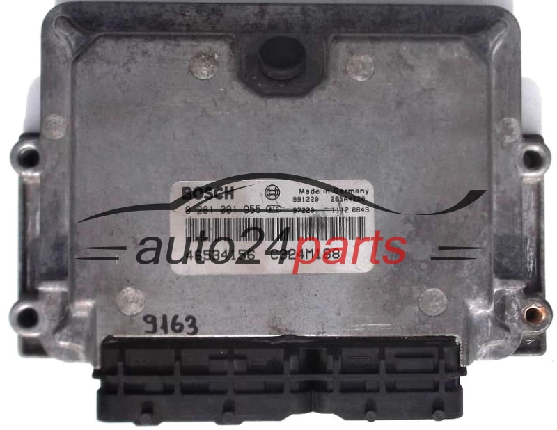 KOMPUTER STEROWNIK SILNIKA FIAT PUNTO 1.9 JTD BOSCH 0281001955, 0 281 001 955, 46534156, C324M188 