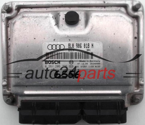 CENTRALITA DE MOTOR AUDI S3 1.8 T BOSCH 0261 206 796, 0261206796, 8L0 906 018 N, 8L0906018N, 26SA000, BENZIN 0001