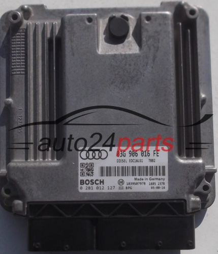MOTORSTEUERGERÄT ECU STEUERGERÄT AUDI A4 1.9 TDI 03G906016FE, BOSCH 0281012127