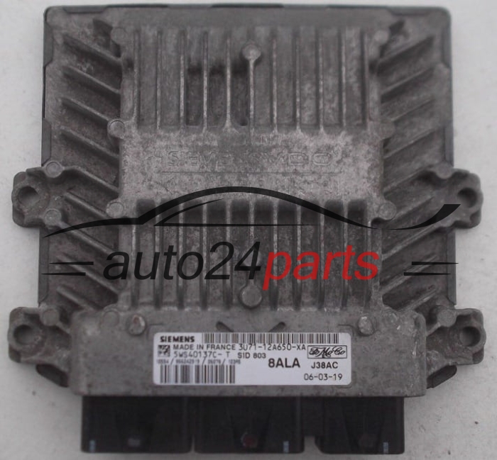 ECU CENTRALITA DE MOTOR  FORD FOCUS C-MAX 2.0 TDCI SIEMENS 5WS40137C-T,  FoMoCo 3U71-12A650-XA