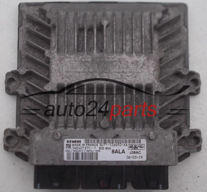 ECU CENTRALITA DE MOTOR  FORD FOCUS C-MAX 2.0 TDCI SIEMENS 5WS40137C-T,  FoMoCo 3U71-12A650-XA