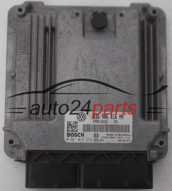 MOTORSTEUERGERÄT ECU STEUERGERÄT  VOLKSWAGEN CADDY 2.0 SDI BOSCH 0 281 012 272, 03G 906 016 HN