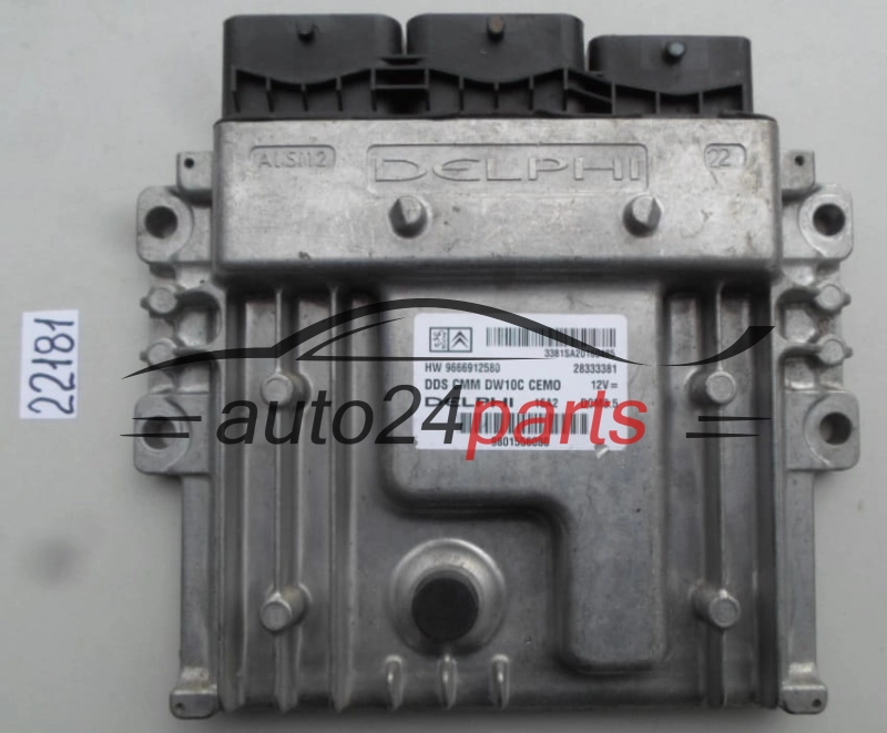 KOMPUTER STEROWNIK SILNIKA CITROEN PEUGEOT 2.0 HDI DELPHI 28333381, HW 9666912580, HW9666912580, DCM3.5