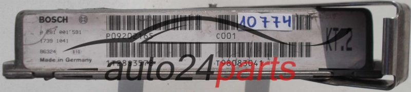 KOMPUTER STEROWNIK SILNIKA VOLVO V70 S70 2.5 TDI BOSCH 0 281 001 591, 0281001591, P09202165 