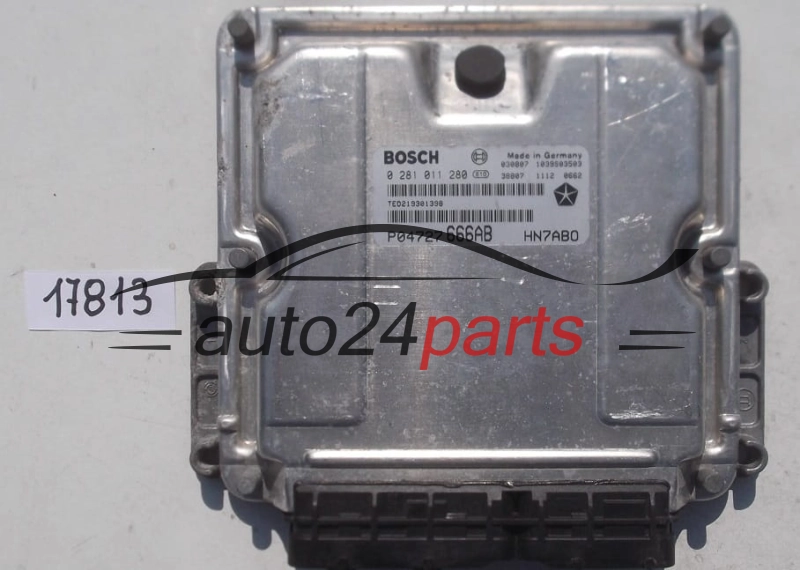 KOMPUTER STEROWNIK SILNIKA CHRYSLER VOYAGER 2.5 CRD BOSCH 0 281 011 280, 0281011280, P04727666AB