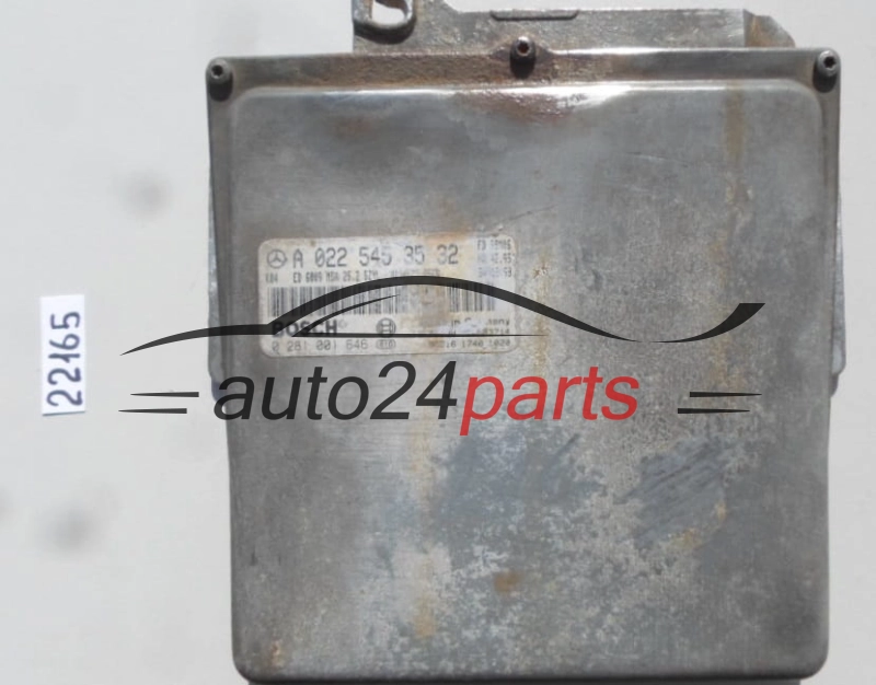 KOMPUTER STEROWNIK SILNIKA MERCEDES SPRINTER 2.9 TD BOSCH 0 281 001 646, 0281001646, A 022 545 35 32, A0225453532