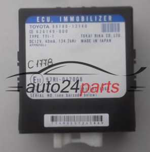 CENTRALKA MODUL STEROWNIK IMMO TOYOTA COROLLA 89780-12140, 8978012140, 97RI-012008, 97RI012008 - 