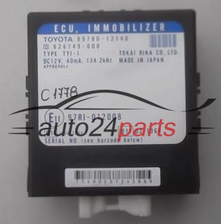 CENTRALKA MODUL STEROWNIK IMMO TOYOTA COROLLA 89780-12140, 8978012140, 97RI-012008, 97RI012008