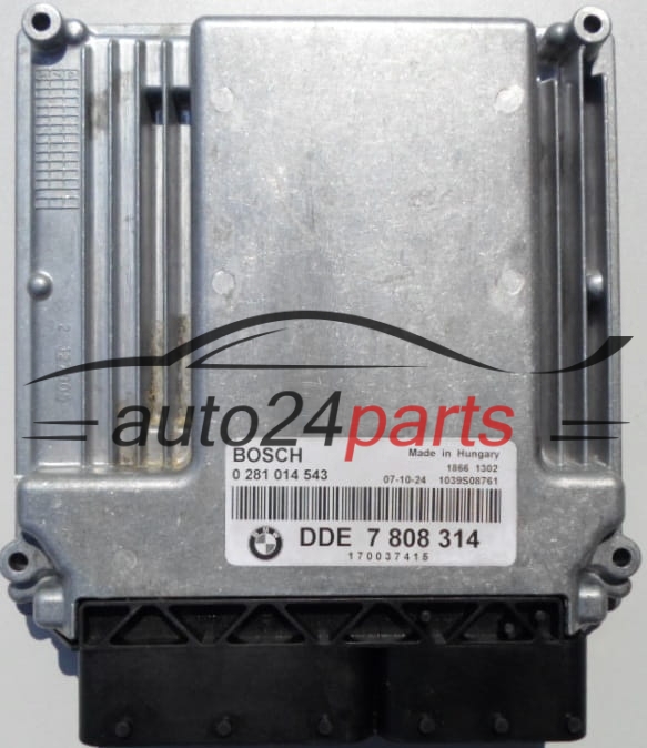 MOTORSTEUERGERÄT ECU STEUERGERÄT BMW E90 325 5 E60 525 3.0 DIESEL BOSCH 0281014543, 0 281 014 543, DDE 7808314, DDE7808314, 7 808 314, 1039S23438