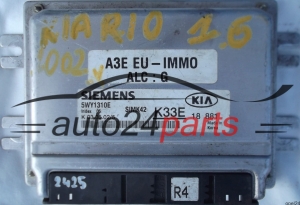 MOTORSTEUERGERÄT ECU STEUERGERÄT KIA RIO 1.3 SIEMENS SIMK42 K33E 18 881 A3E EU 5WY1310E