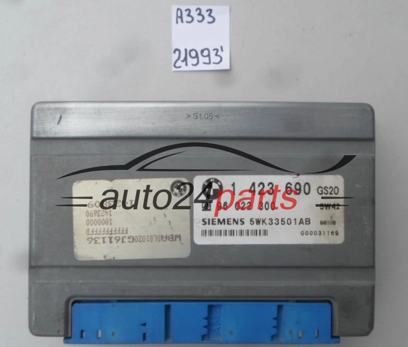 STEROWNIK SKRZYNI AUTOMATYCZNEJ BMW E36 E46 328I, SIEMENS 5WK33501AB, 96 022 300, 96022300, 1 423 690, 1423690