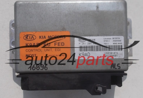 KOMPUTER STEROWNIK SILNIKA KIA CLARUS BOSCH M 261 204 491, M261204491, 0261204491, 1268301074, K9AD, 1037358601