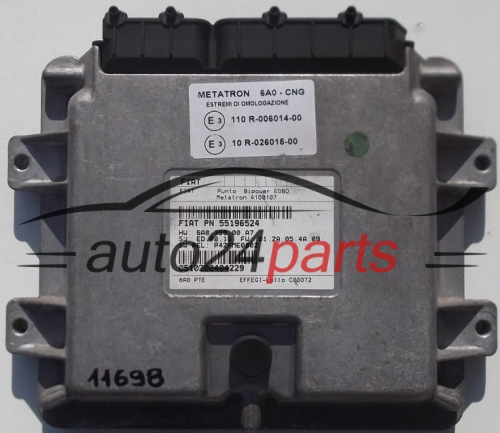 CENTRALITA DE MOTOR  FIAT DOBLO PUNTO 55196524, 4100107, 6A0 3B0 00 A7, 6A03B000A7, METATRON 6A0 CNG, 6A0CNG