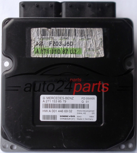 KOMPUTER STEROWNIK SILNIKA MERCEDES W209 SIEMENS VDO 5WK90526 1, A 271 153 85 79, A2711538579, A 001 446 69 02, A0014466902