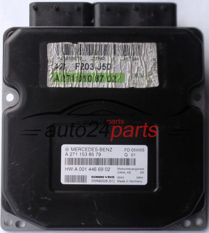 KOMPUTER STEROWNIK SILNIKA MERCEDES W209 SIEMENS VDO 5WK90526 1, A 271 153 85 79, A2711538579, A 001 446 69 02, A0014466902