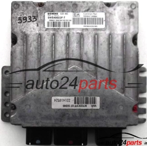 MOTORSTEUERGERÄT ECU STEUERGERAT CITROEN C5 2.0 HDI SIEMENS 5WS40023F-T, 5WS40023FT, SW 9647166880, HW 9644302380