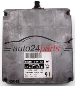  CALCULATEUR MOTEUR  TOYOTA COROLLA VERSO 1.8, 89661-13080, 8966113080, 175200-8121, 1752008121, 1ZZ-FE 91 