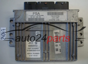 KOMPUTER STEROWNIK SILNIKA CITROEN PEUGEOT 1.4 Sagem 21585350-4 A, 215853504A, PSA 96 587 384 80, 9658738480, 9649433980 - 24047