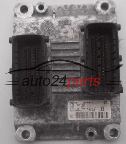 KOMPUTER STEROWNIK SILNIKA FIAT PUNTO BRAVA BRAVO 1.2 16V BOSCH 0261206983, 0 261 206 983, 00468019900, 0 046 801 990 0, ME73H4F004, 26SA7143