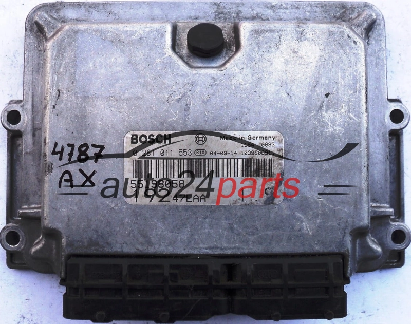 ECU CENTRALITA DE MOTOR FIAT STILO 1.9 JTD BOSCH 0281011553,