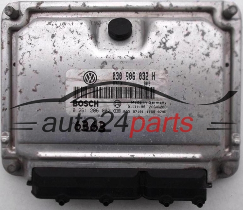 MOTORSTEUERGERÄT ECU STEUERGERÄT VW VOLKSWAGEN POLO 1.4 BOSCH 0 261 206 002, 0261206002, 030 906 032 H, 030906032H