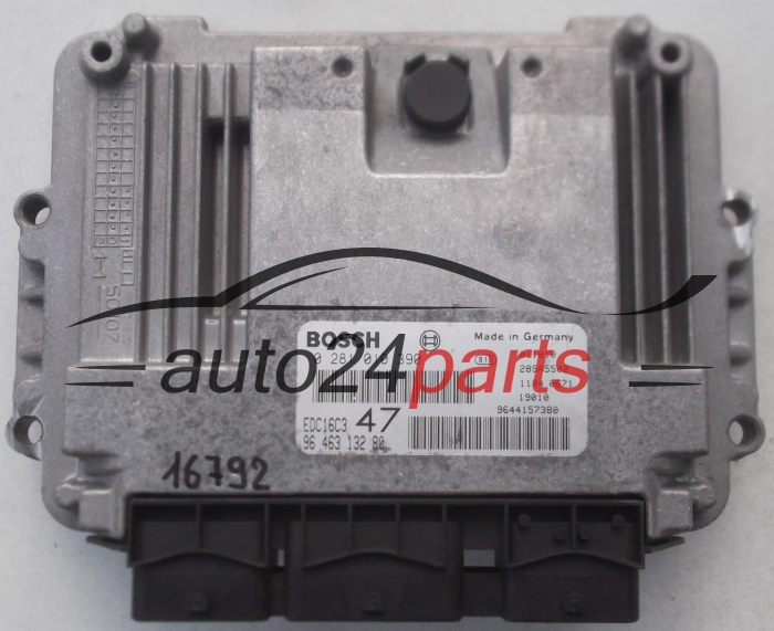 steuergerät PEUGEOT 307 1.4 HDI 0281010390  9646313280  28SA5502 EDC16C3 47