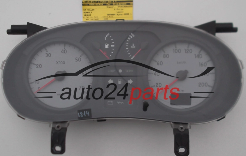ZESPÓŁ WSKAŻNIKÓW ZEGARY PRĘDKOŚCIOMIERZ LICZNIK RENAULT KANGOO P8200176652