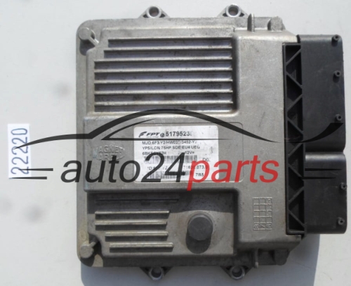 MOTORSTEUERGERÄT ECU STEUERGERAT LANCIA YPSILON 1.3 JTD MJD.6F3.Y2, MJD6F3Y2, 51795235