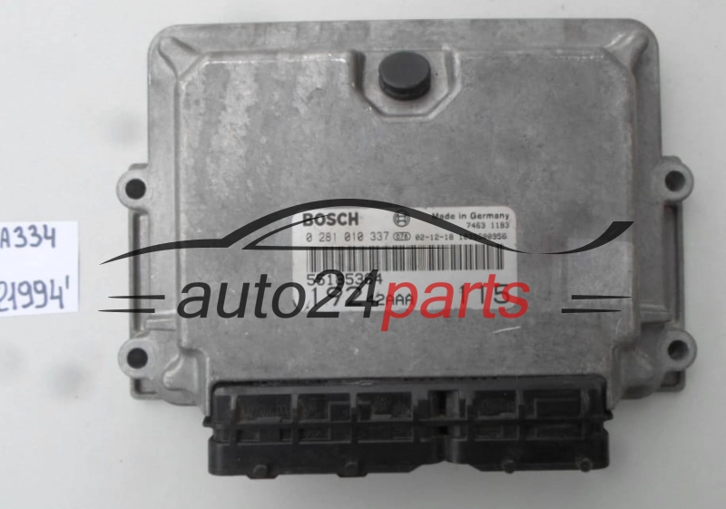 FIAT STILO 1.9 JTD BOSCH 0281010337, 0 281 010 337, 55185364, 19242AAA 115