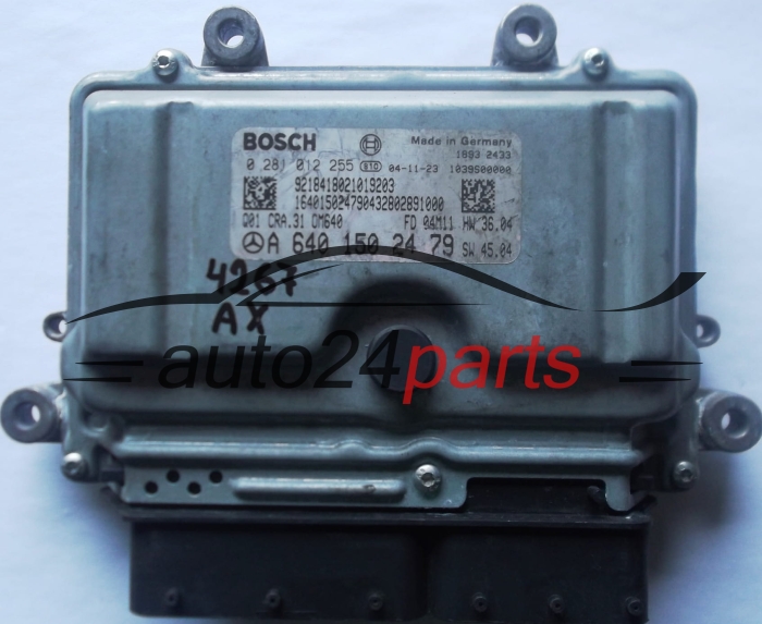ECU CENTRALITA DE MOTOR MERCEDES W169 A180 1.8 CDI A6401502479