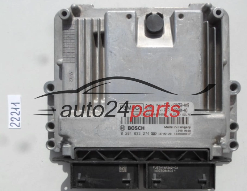 KOMPUTER STEROWNIK SILNIKA FORD 1.5 TDCI BOSCH 0 281 033 274, 0281033274, F1B1-12A650-AYB, F1B112A650AYB